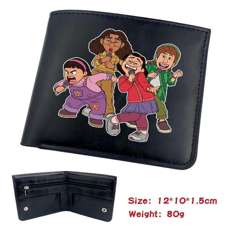 Turning Red  Anime inner buckle magnetic buckle two fold wallet 22.5X13.5CM