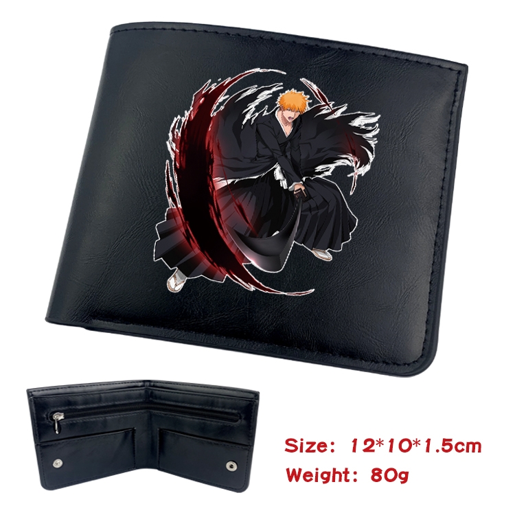 Bleach Anime inner buckle magnetic buckle two fold wallet 22.5X13.5CM