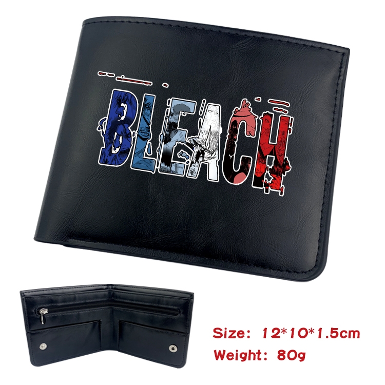 Bleach Anime inner buckle magnetic buckle two fold wallet 22.5X13.5CM
