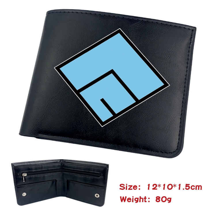 Blessings for a better world Anime inner buckle magnetic buckle two fold wallet 22.5X13.5CM 