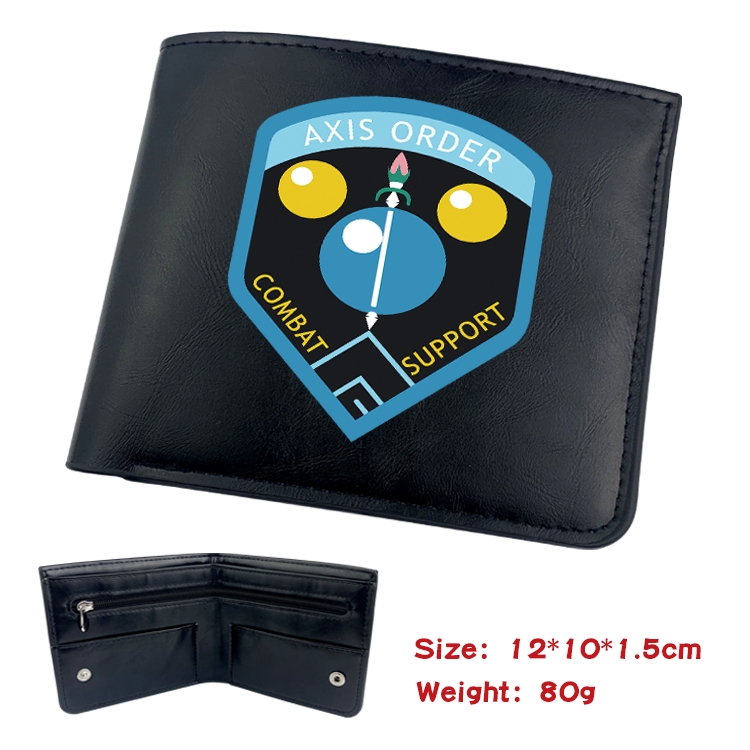 Blessings for a better world Anime inner buckle magnetic buckle two fold wallet 22.5X13.5CM 