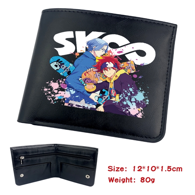 SK∞ Anime inner buckle magnetic buckle two fold wallet 22.5X13.5CM