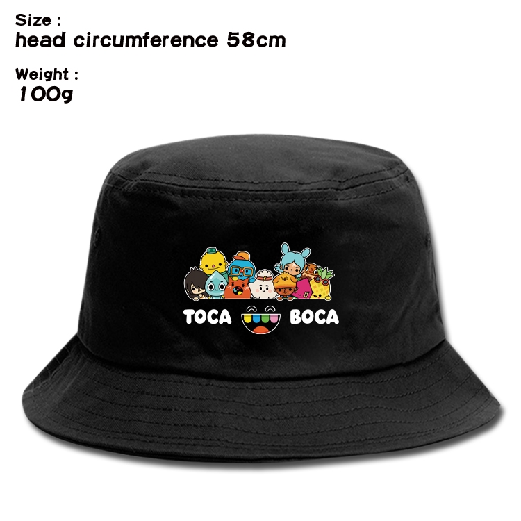 toca life world Anime canvas fisherman hat sun hat 58cm