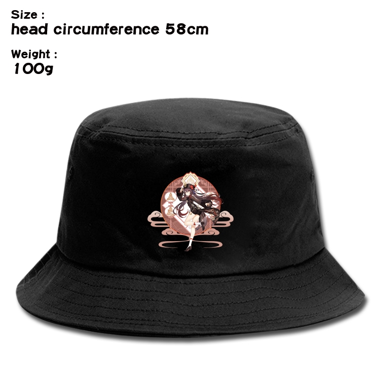 Genshin Impact Anime canvas fisherman hat sun hat 58cm