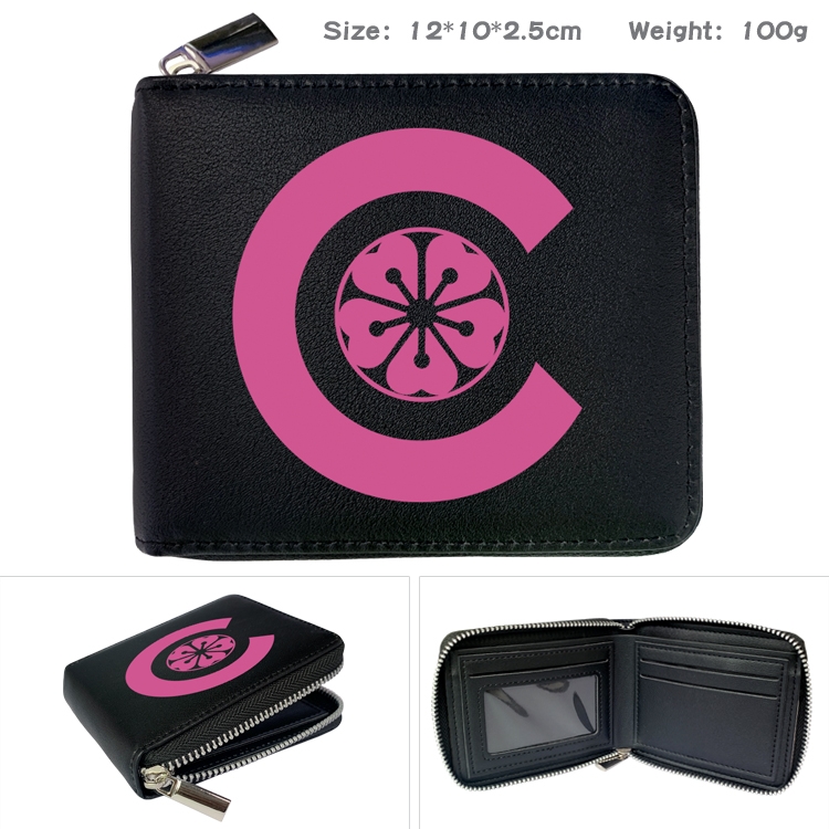 SK∞ Anime Full Color Short All Inclusive Zipper Wallet 10x12x2.5cm