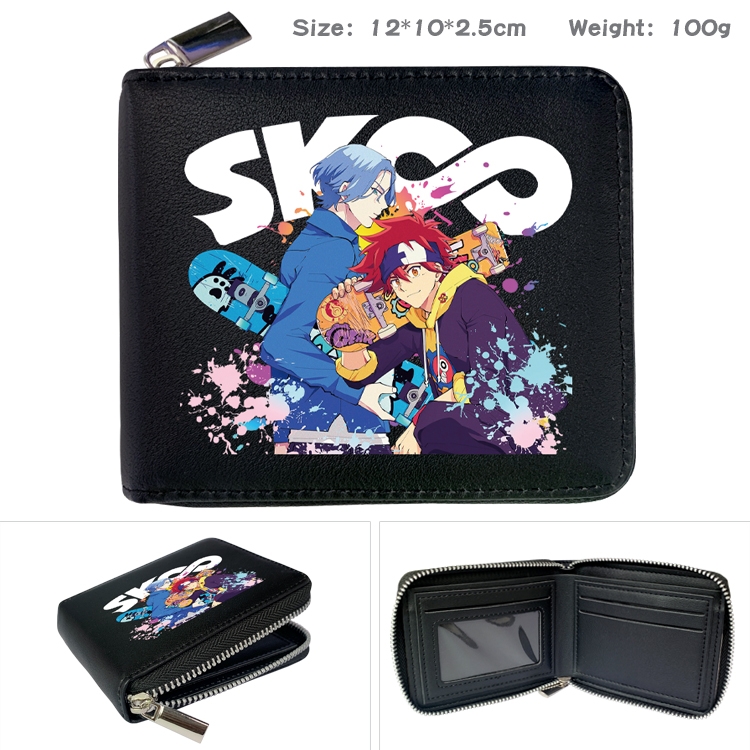 SK∞ Anime Full Color Short All Inclusive Zipper Wallet 10x12x2.5cm