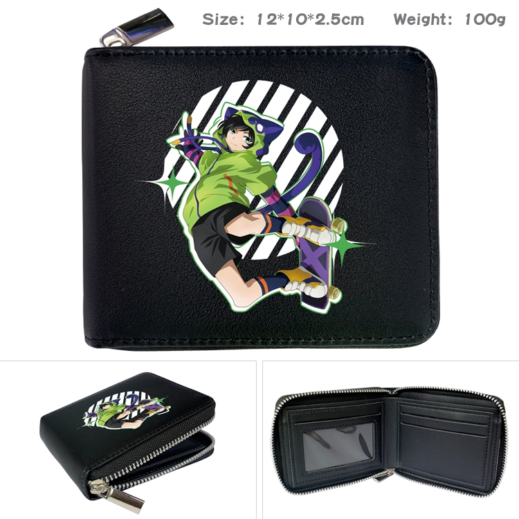 SK∞ Anime Full Color Short All Inclusive Zipper Wallet 10x12x2.5cm