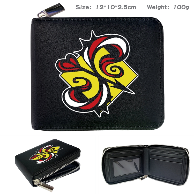 SK∞ Anime Full Color Short All Inclusive Zipper Wallet 10x12x2.5cm