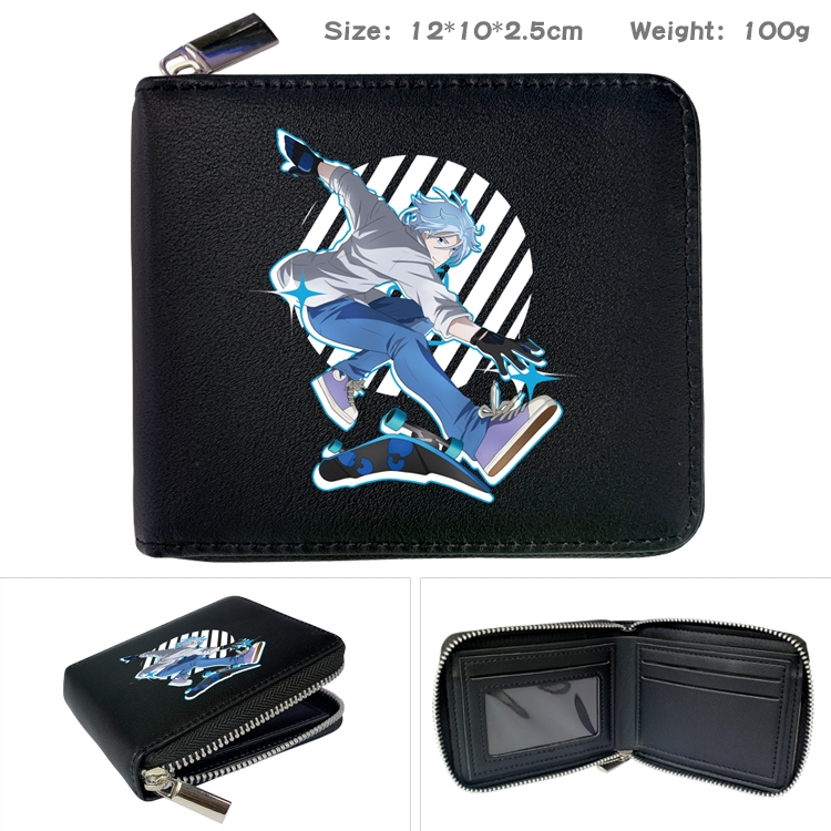 SK∞ Anime Full Color Short All Inclusive Zipper Wallet 10x12x2.5cm