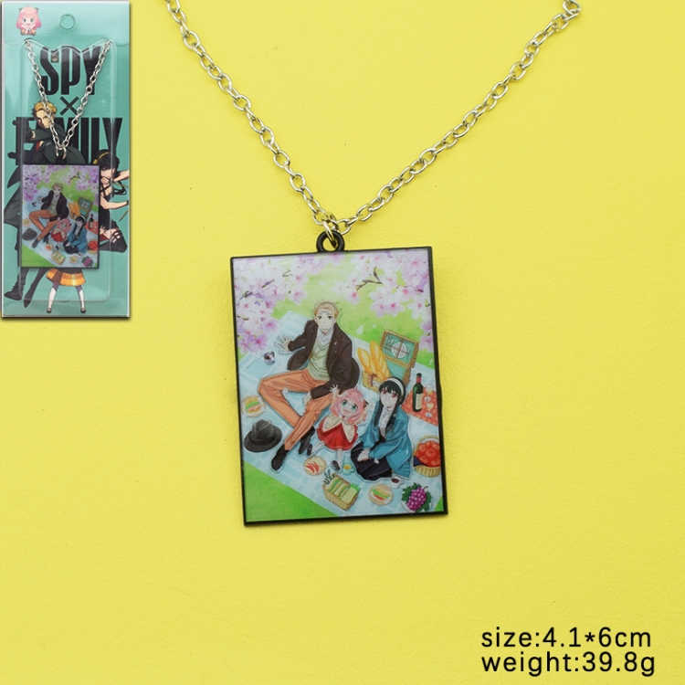 SPY×FAMILY Anime cartoon metal necklace pendant