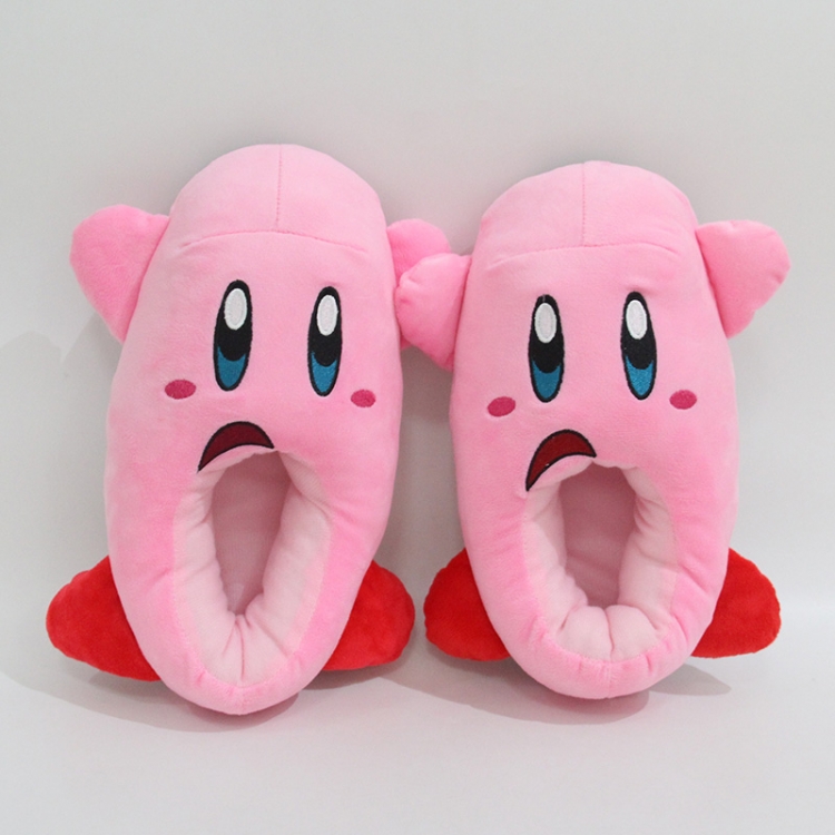 Shoe Kirby  Half-pack shoes plush crystal super soft pp cotton slippers 28CM
