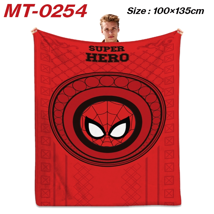 Super hero Anime Flannel Blanket Air Conditioning Quilt Double Sided Printing 100x135cm MT-0254