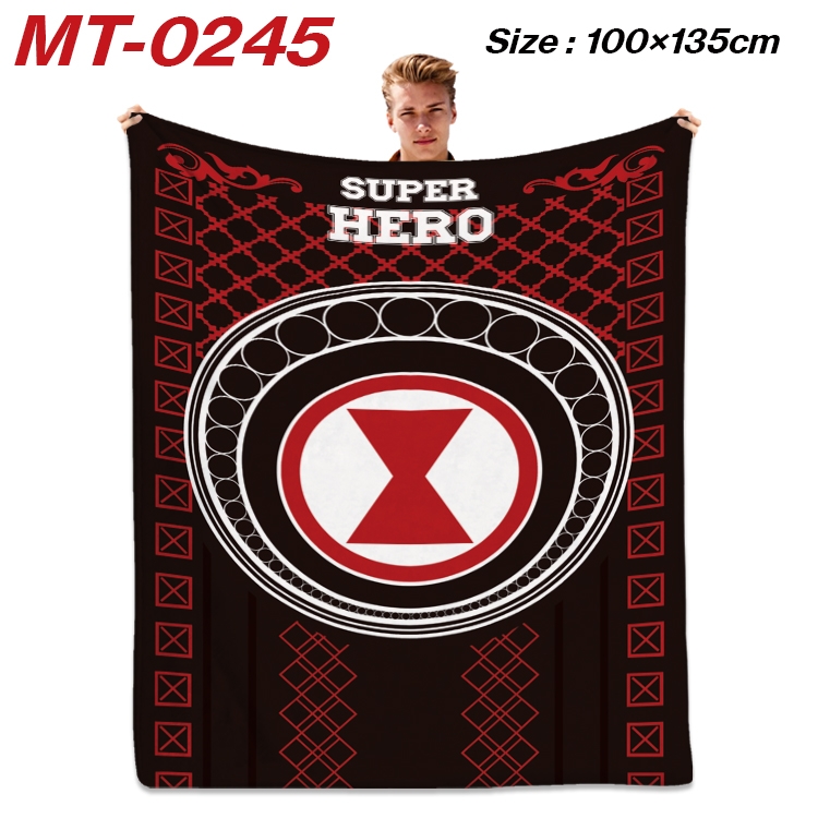 Super hero Anime Flannel Blanket Air Conditioning Quilt Double Sided Printing 100x135cm MT-0245
