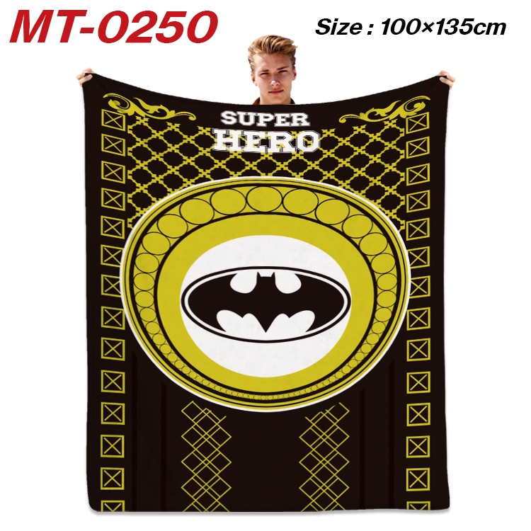 Super hero Anime Flannel Blanket Air Conditioning Quilt Double Sided Printing 100x135cm MT-0250