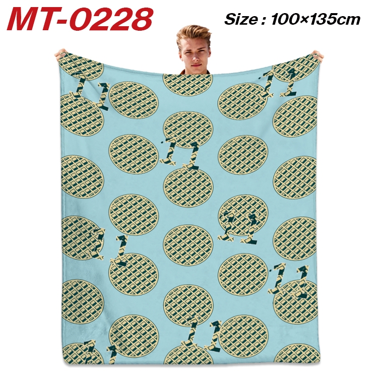Stranger Things Anime Flannel Blanket Air Conditioning Quilt Double Sided Printing 100x135cm  MT-0228