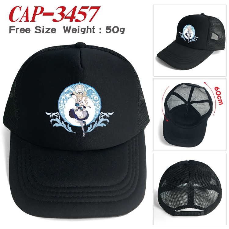 Genshin Impact  Anime mesh cap peaked cap sun hat 60cm CAP-3457