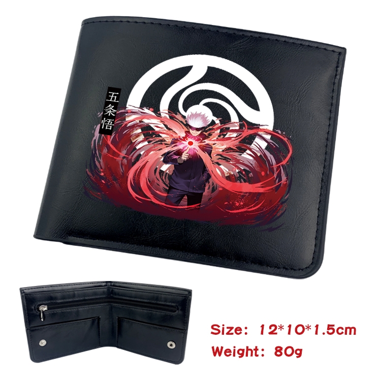 Jujutsu Kaisen Anime inner buckle magnetic buckle half fold wallet 22.5X13.5CM