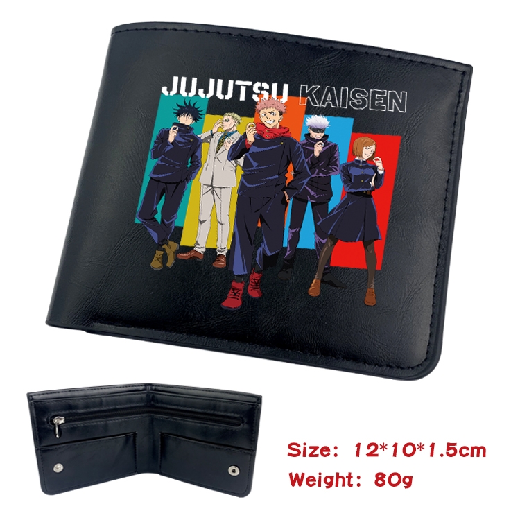 Jujutsu Kaisen Anime inner buckle magnetic buckle half fold wallet 22.5X13.5CM