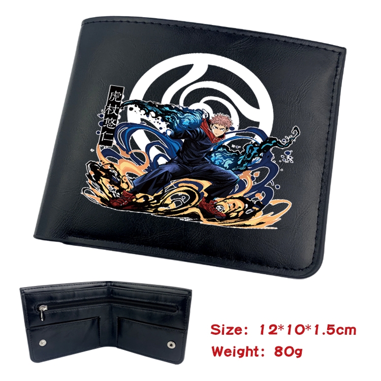 Jujutsu Kaisen Anime inner buckle magnetic buckle half fold wallet 22.5X13.5CM