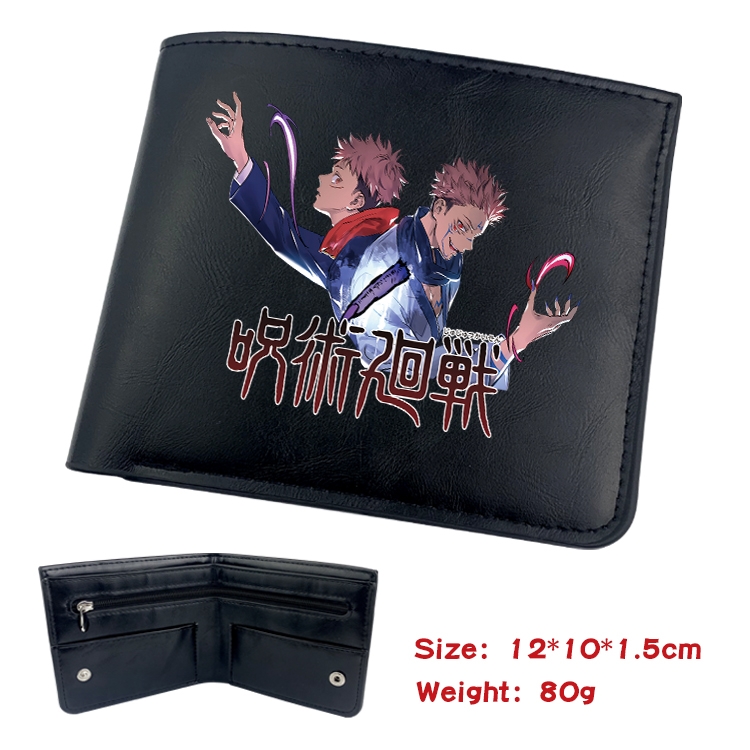 Jujutsu Kaisen Anime inner buckle magnetic buckle half fold wallet 22.5X13.5CM