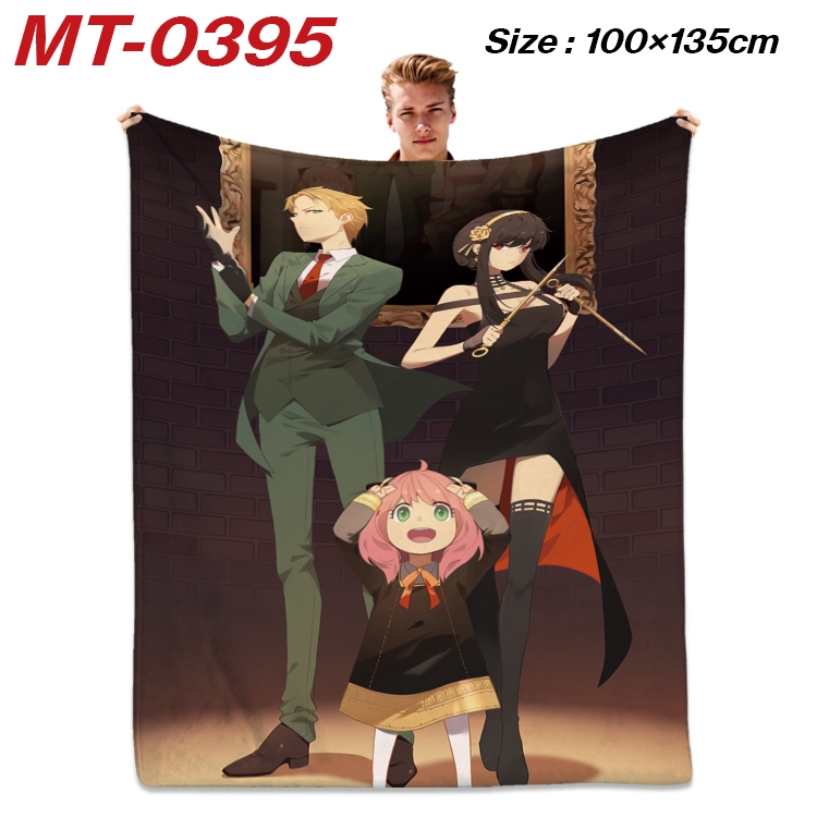 SPY×FAMILY Anime Flannel Blanket Air Conditioning Quilt Double Sided Printing 100x135cm MT-0395