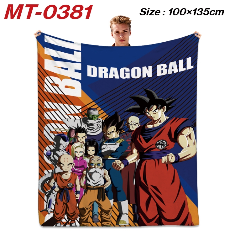 DRAGON BALL Anime Flannel Blanket Air Conditioning Quilt Double Sided Printing 100x135cm  MT-0381