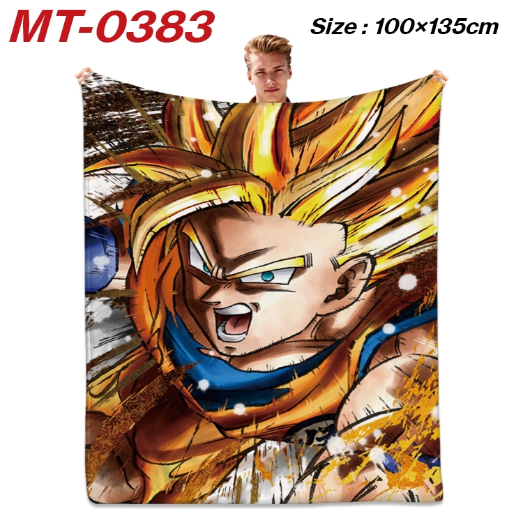 DRAGON BALL Anime Flannel Blanket Air Conditioning Quilt Double Sided Printing 100x135cm MT-0383