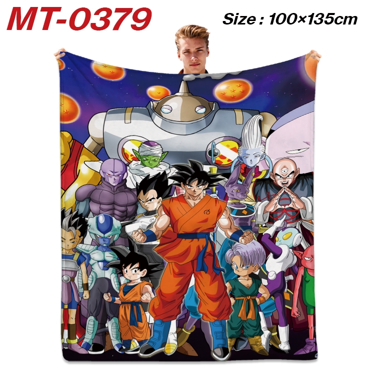 DRAGON BALL Anime Flannel Blanket Air Conditioning Quilt Double Sided Printing 100x135cm MT-0379