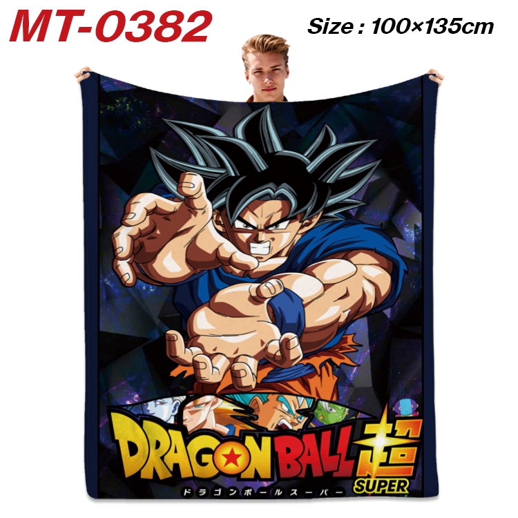 DRAGON BALL Anime Flannel Blanket Air Conditioning Quilt Double Sided Printing 100x135cm  MT-0382