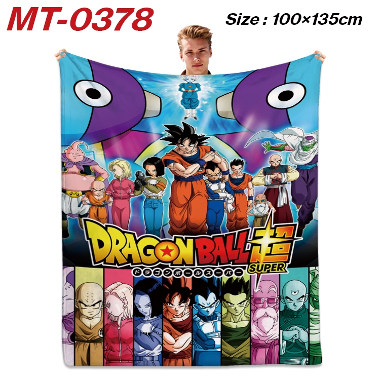 DRAGON BALL Anime Flannel Blanket Air Conditioning Quilt Double Sided Printing 100x135cm MT-0378