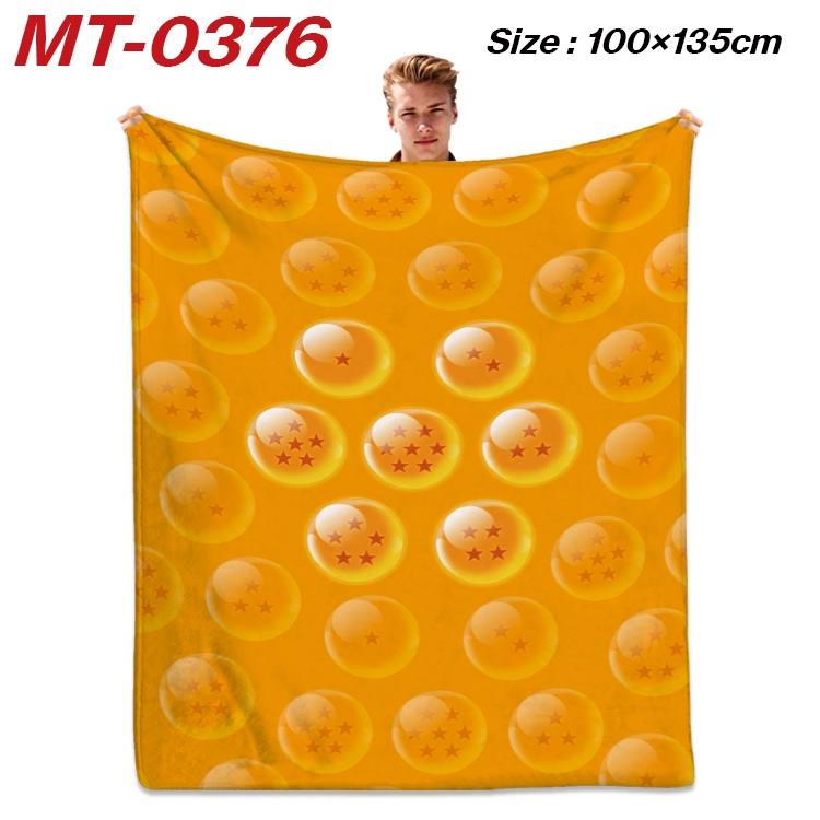 DRAGON BALL Anime Flannel Blanket Air Conditioning Quilt Double Sided Printing 100x135cm MT-0376