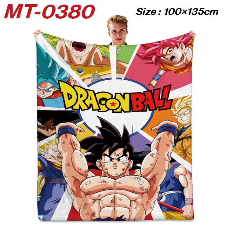 DRAGON BALL Anime Flannel Blanket Air Conditioning Quilt Double Sided Printing 100x135cm MT-0380