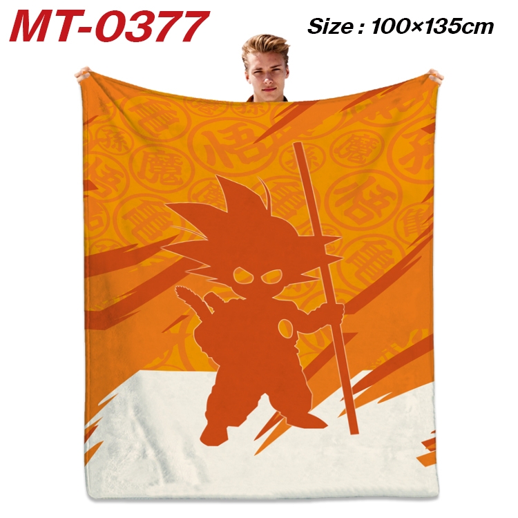 DRAGON BALL Anime Flannel Blanket Air Conditioning Quilt Double Sided Printing 100x135cm MT-0377