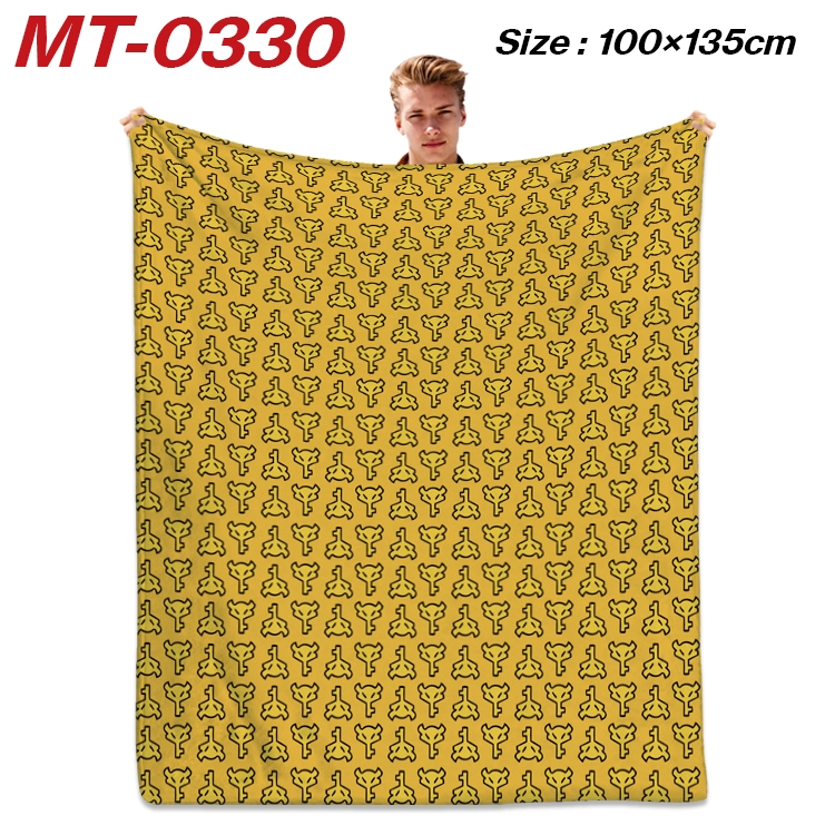 The Legend of Zelda Anime Flannel Blanket Air Conditioning Quilt Double Sided Printing 100x135cm MT-0330