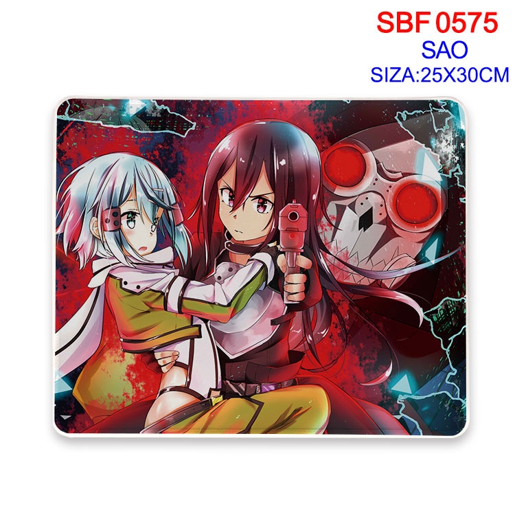 Sword Art Online Anime peripheral edge lock mouse pad 25X30cm SBF-575