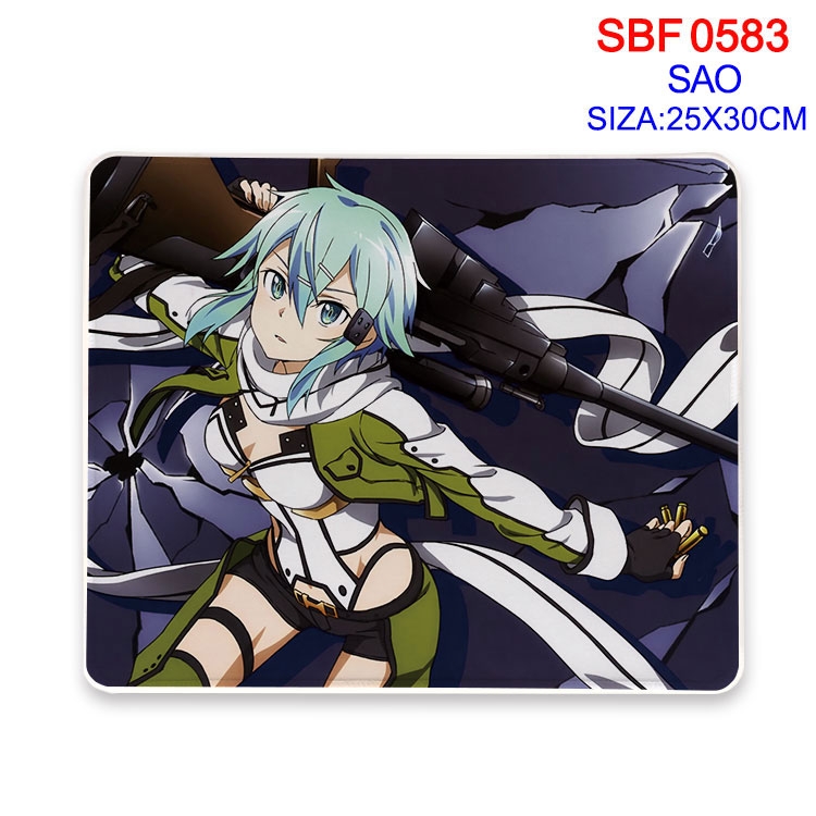Sword Art Online Anime peripheral edge lock mouse pad 25X30cm SBF-583