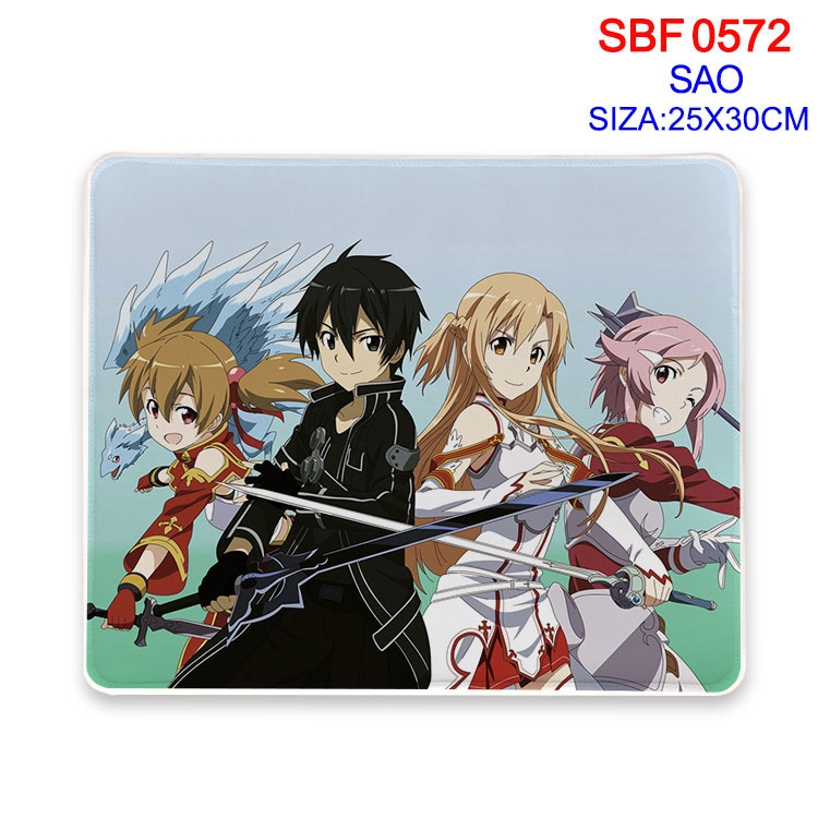 Sword Art Online Anime peripheral edge lock mouse pad 25X30cm SBF-572