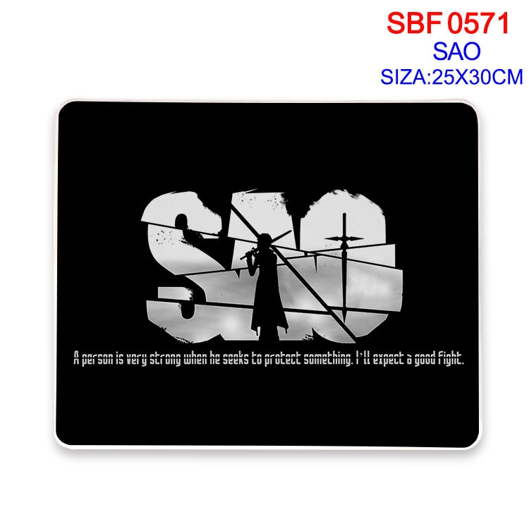 Sword Art Online Anime peripheral edge lock mouse pad 25X30cm SBF-571