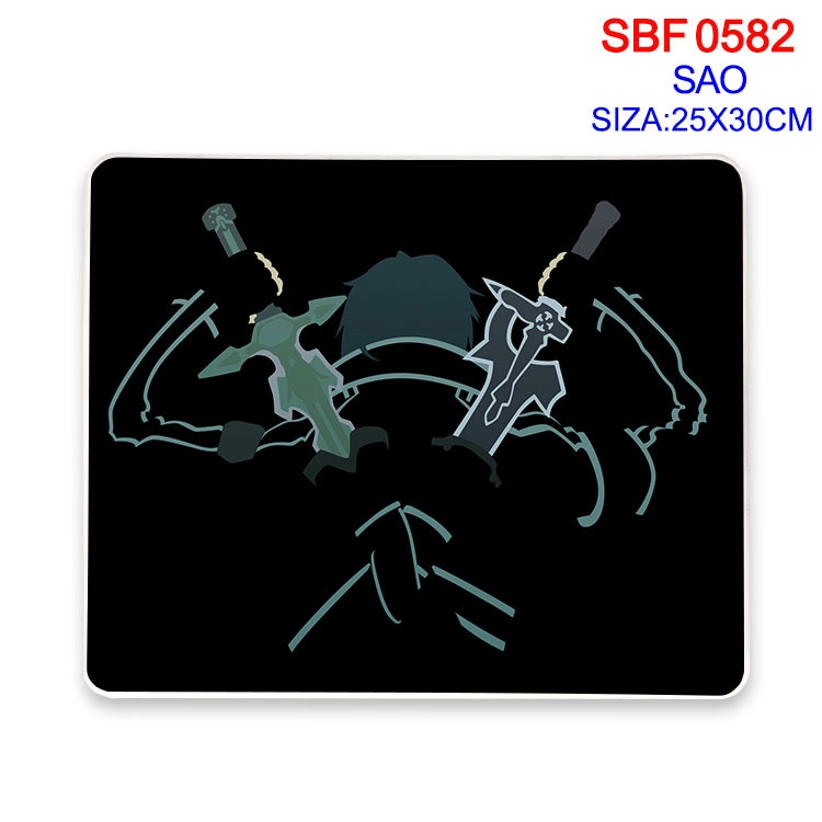 Sword Art Online Anime peripheral edge lock mouse pad 25X30cm SBF-582