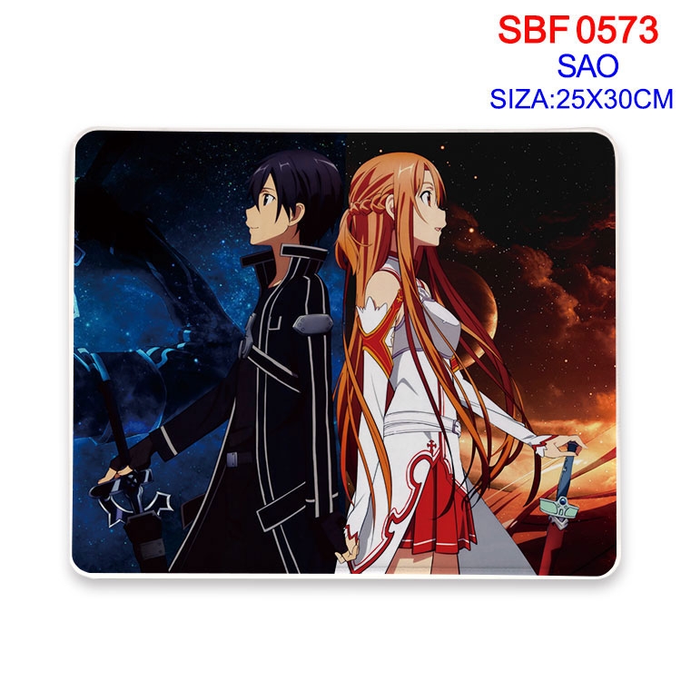 Sword Art Online Anime peripheral edge lock mouse pad 25X30cm  SBF-573