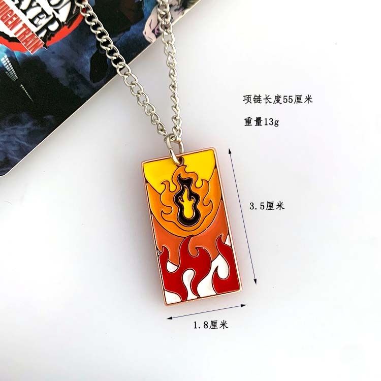 Demon Slayer Kimets Anime Metal Necklace Pendant Jewelry