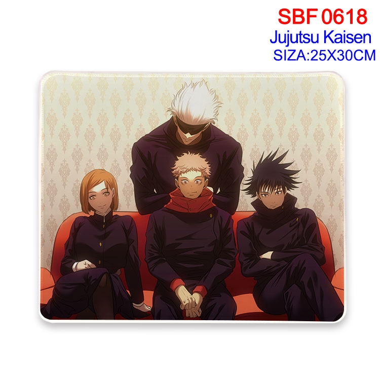 Jujutsu Kaisen Anime peripheral edge lock mouse pad 25X30cm  SBF-618