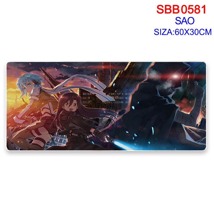 Sword Art Online Anime peripheral edge lock mouse pad 60X30cm  SBB-581