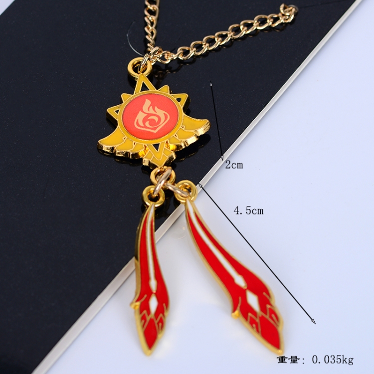 Genshin Impact Anime peripheral metal pendant necklace pendant