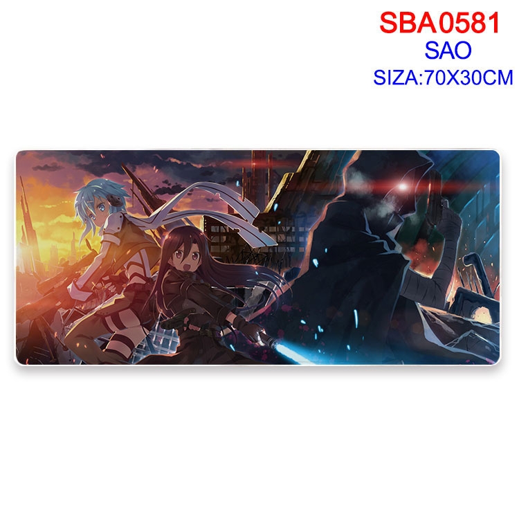 Demon Slayer Kimets Anime peripheral edge lock mouse pad 70X30cm  SBA-689
