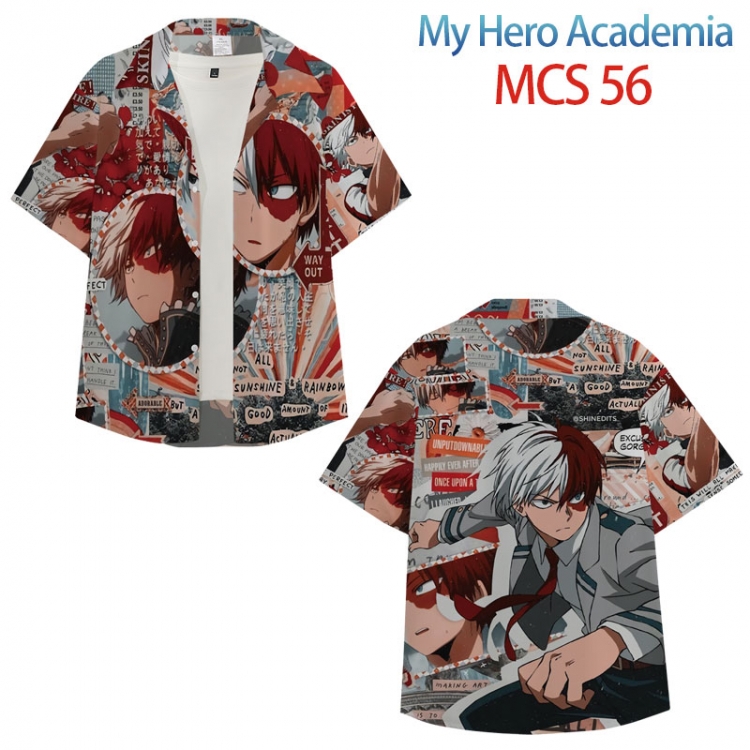 Anime peripheral full color short-sleeved shirt from XS to 4XL