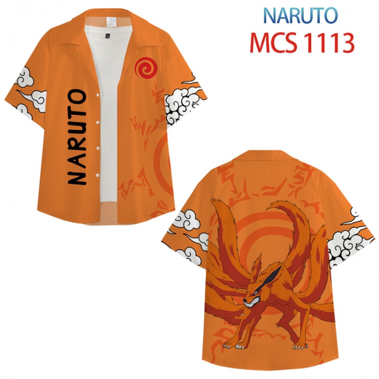 Naruto Anime peripheral full color short-sleeved shirt from XS to 4XL