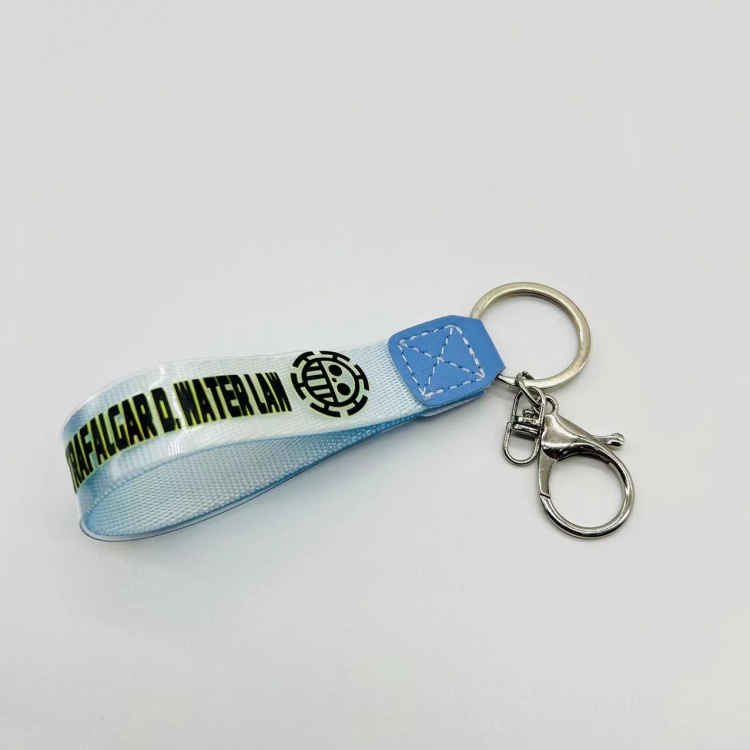 One Piece Anime peripheral colorful lanyard keychain Blister cardboard packaging price for 5 pcs