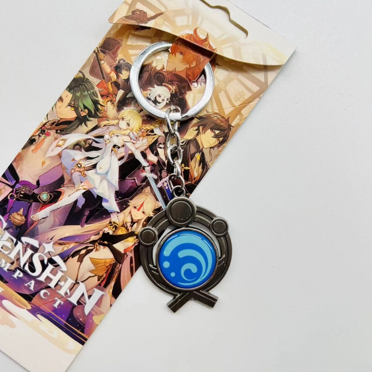 Genshin Impact Anime peripheral metal keychain pendant 5545 price for 5 pcs