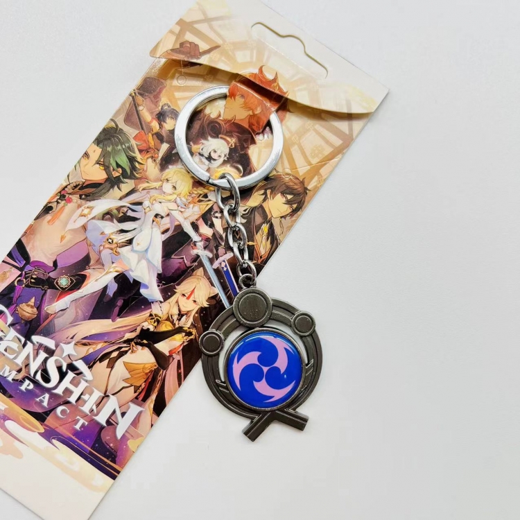 Genshin Impact Anime peripheral metal keychain pendant  5552 price for 5 pcs